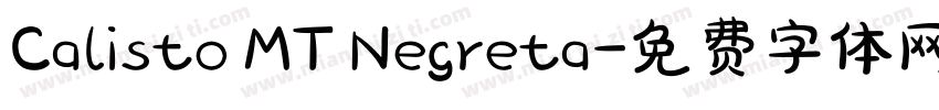 Calisto MT Negreta字体转换